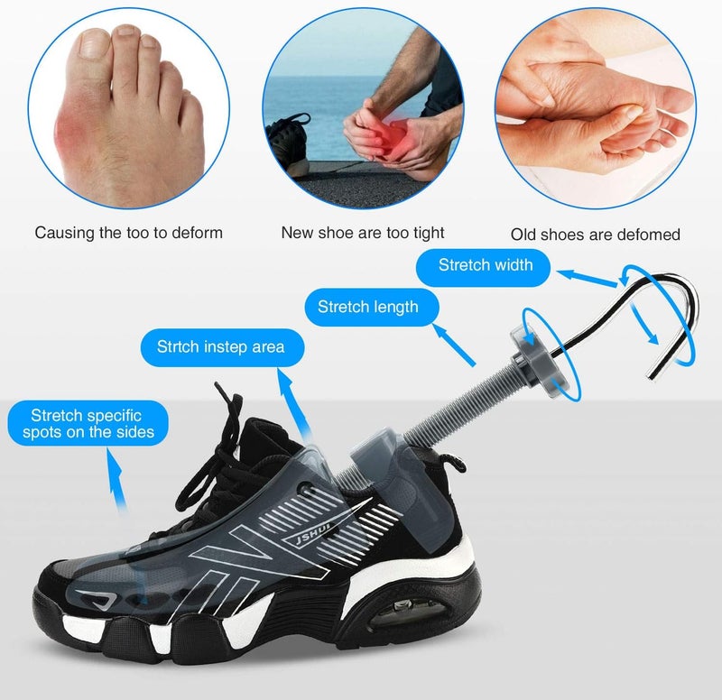 eachway Shoe Stretcher, Shoe Trees Adjustable Length & Width for Men (for Men's Size Us 10-13.5) - Image 3